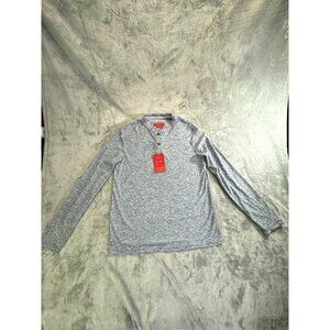 Bruno Milano Shirt Men's Small Gray Henley Long Sleeve Tshirt NWT